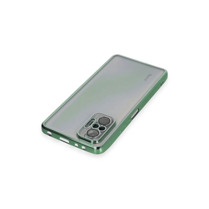 BFS  Xiaomi Redmi Note 10 Pro Kılıf Razer Lensli Silikon - Yeşil