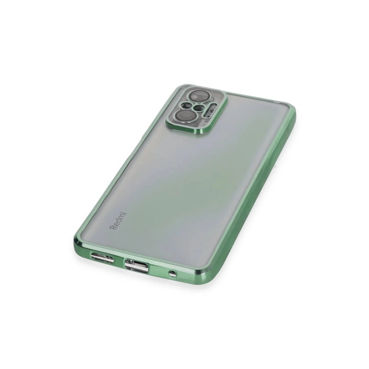 BFS  Xiaomi Redmi Note 10 Pro Kılıf Razer Lensli Silikon - Yeşil