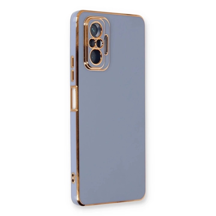 BFS  Xiaomi Redmi Note 10 Pro Kılıf Volet Silikon - Mavi