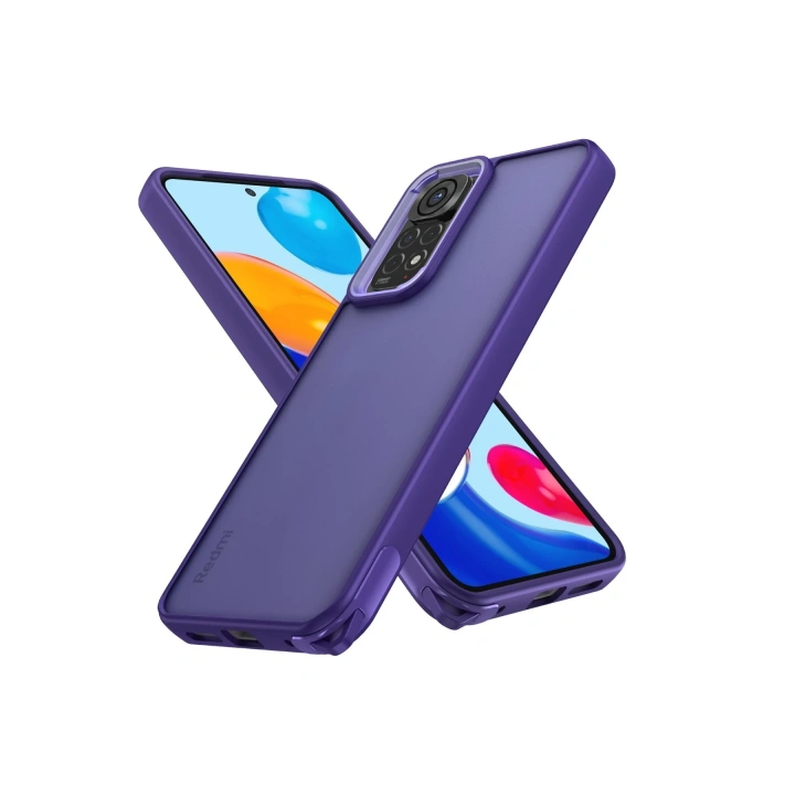 BFS  Xiaomi Redmi Note 11 Kılıf Elegant Kapak - Derin Mor