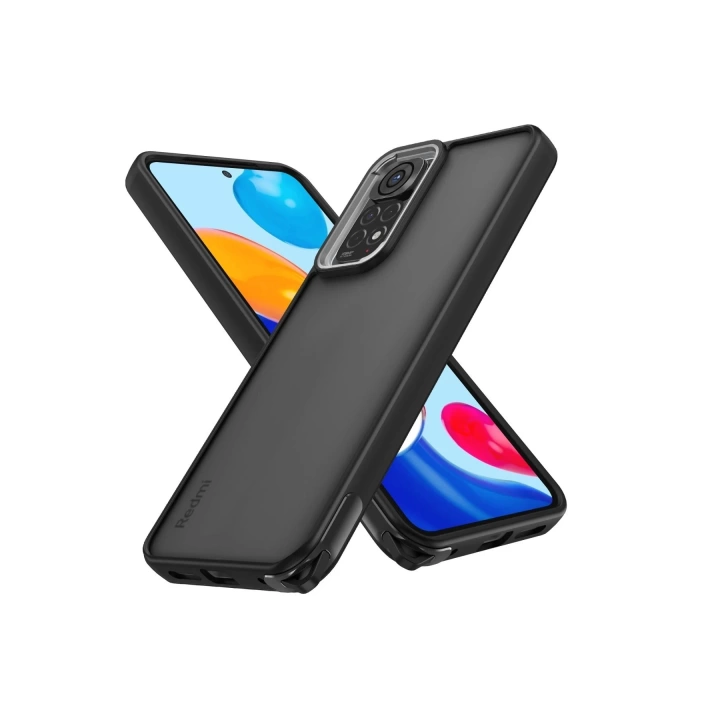 BFS  Xiaomi Redmi Note 11 Kılıf Elegant Kapak - Siyah