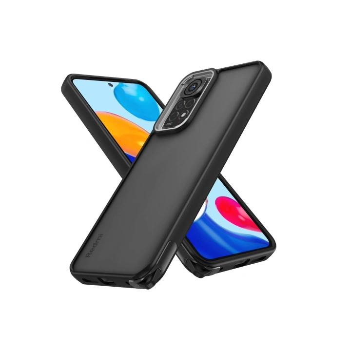 BFS Xiaomi Redmi Note 11 Kılıf Elegant Kapak - Siyah
