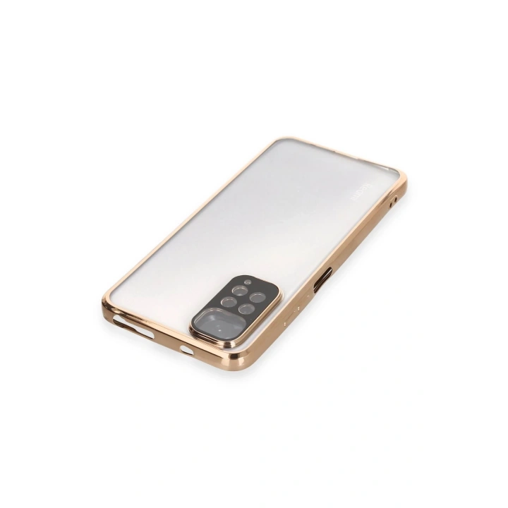 BFS Xiaomi Redmi Note 11 Kılıf Lensli Silikon - Gold