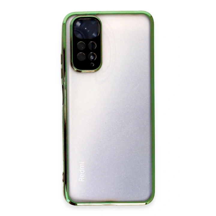BFS Xiaomi Redmi Note 11 Kılıf Lensli Silikon - Yeşil