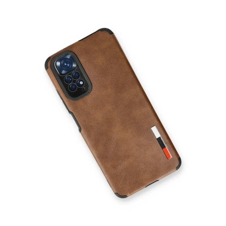 BFS  Xiaomi Redmi Note 11 Kılıf Loop Deri Silikon - Kahverengi
