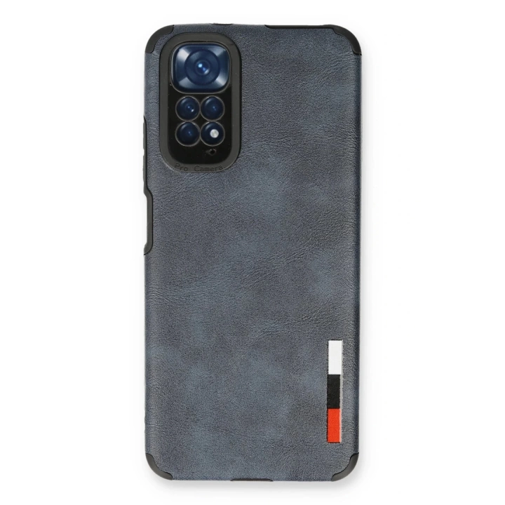 BFS  Xiaomi Redmi Note 11 Kılıf Loop Deri Silikon - Lacivert