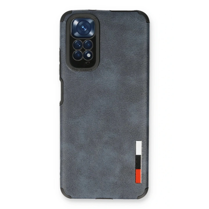 BFS Xiaomi Redmi Note 11 Kılıf Loop Deri Silikon - Lacivert