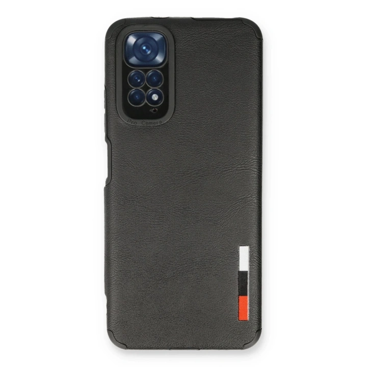 BFS Xiaomi Redmi Note 11 Kılıf Loop Deri Silikon - Siyah