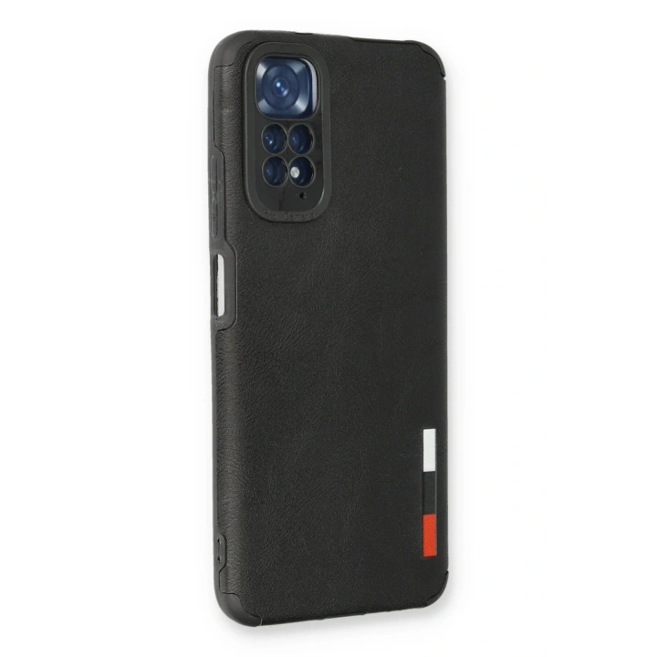 BFS  Xiaomi Redmi Note 11 Kılıf Loop Deri Silikon - Siyah