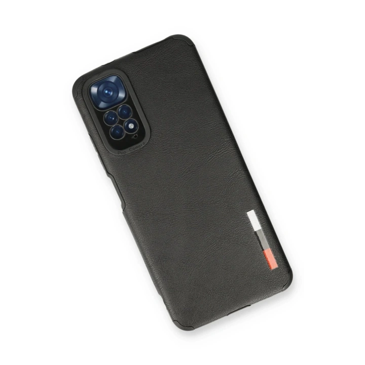 BFS Xiaomi Redmi Note 11 Kılıf Loop Deri Silikon - Siyah