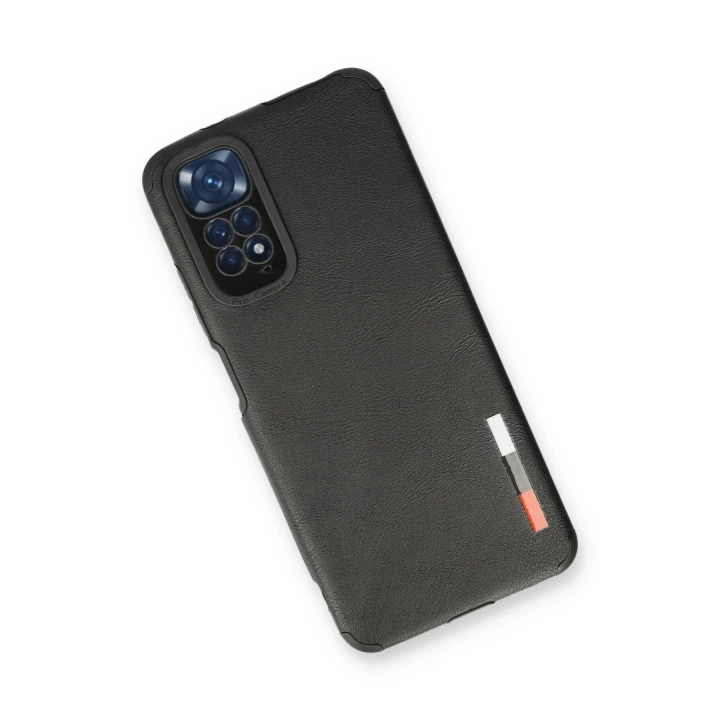 BFS  Xiaomi Redmi Note 11 Kılıf Loop Deri Silikon - Siyah