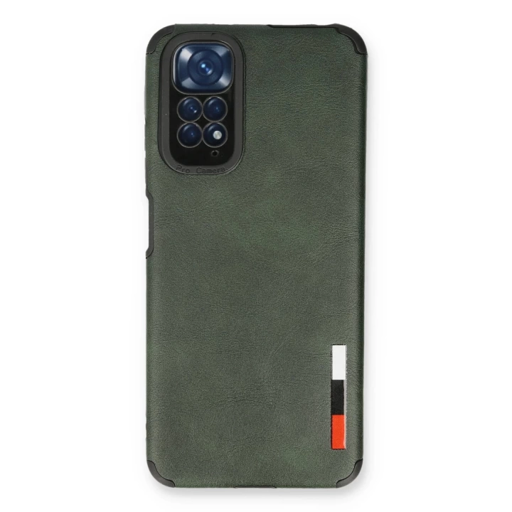 BFS  Xiaomi Redmi Note 11 Kılıf Loop Deri Silikon - Yeşil