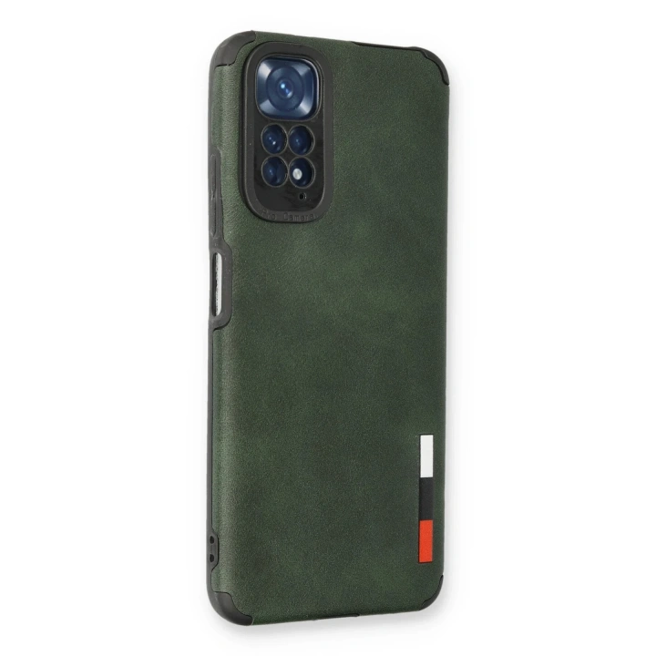 BFS  Xiaomi Redmi Note 11 Kılıf Loop Deri Silikon - Yeşil