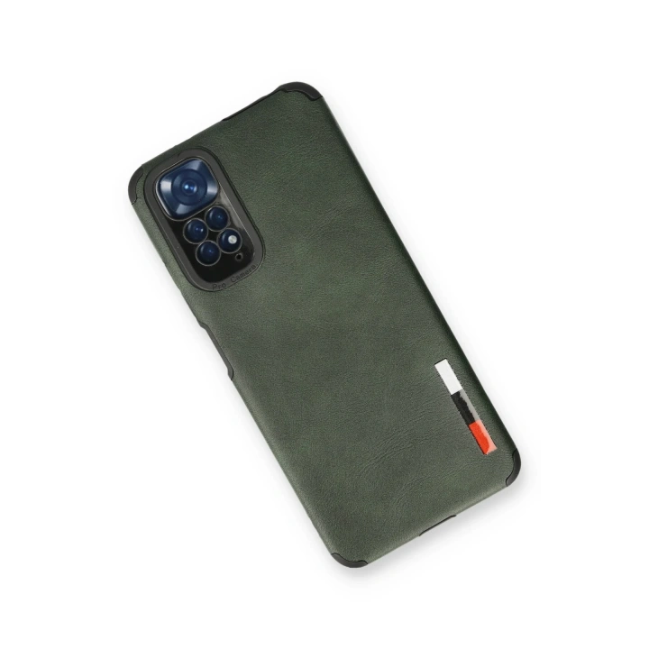 BFS  Xiaomi Redmi Note 11 Kılıf Loop Deri Silikon - Yeşil