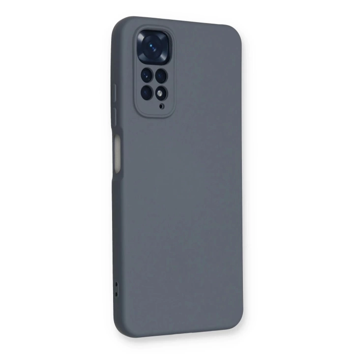 BFS  Xiaomi Redmi Note 11 Kılıf Nano içi Kadife Silikon - Gri