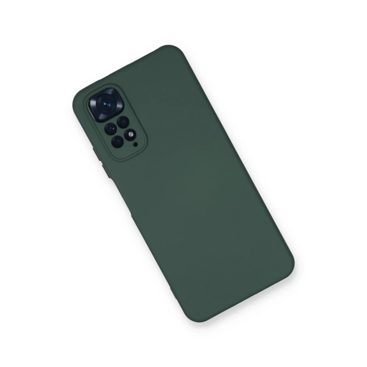 BFS  Xiaomi Redmi Note 11 Kılıf Nano içi Kadife Silikon - Koyu Yeşil
