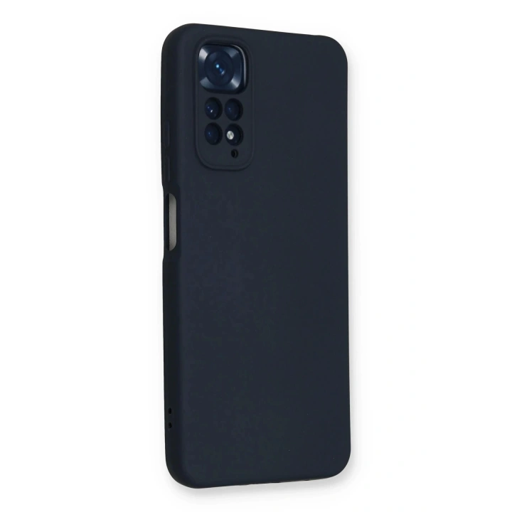 BFS Xiaomi Redmi Note 11 Kılıf Nano içi Kadife Silikon - Lacivert