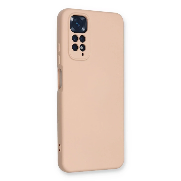 BFS  Xiaomi Redmi Note 11 Kılıf Nano içi Kadife Silikon - Pudra