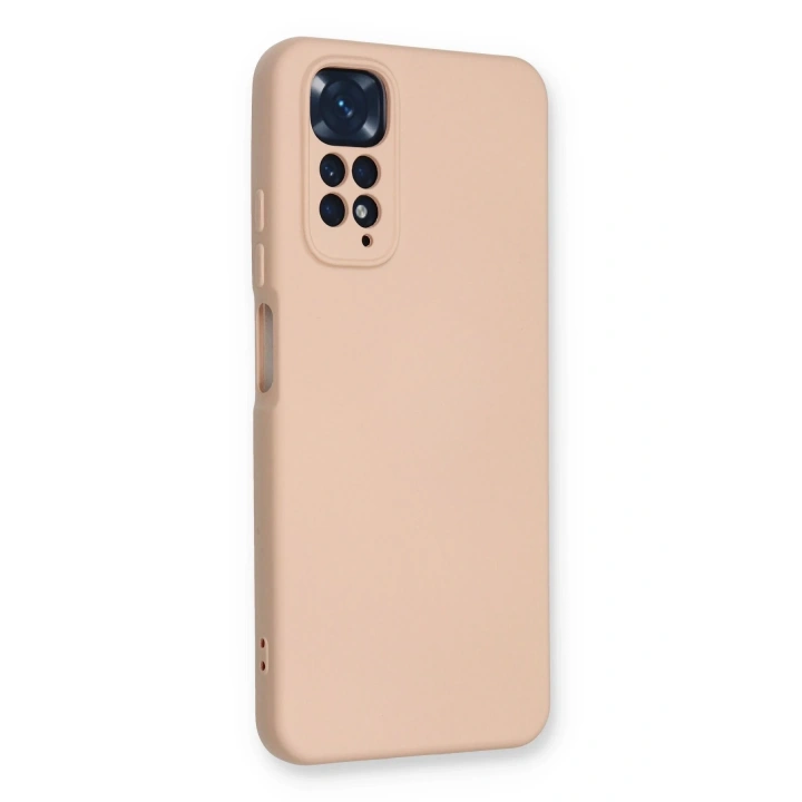 BFS Xiaomi Redmi Note 11 Kılıf Nano içi Kadife Silikon - Pudra
