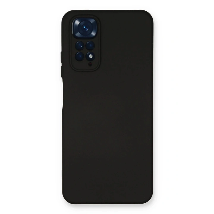 BFS Xiaomi Redmi Note 11 Kılıf Nano içi Kadife Silikon - Siyah