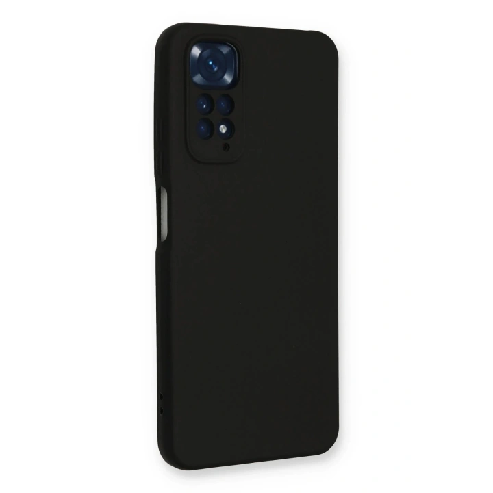 BFS  Xiaomi Redmi Note 11 Kılıf Nano içi Kadife Silikon - Siyah