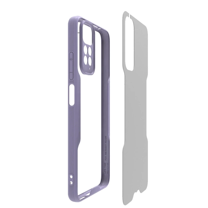 BFS  Xiaomi Redmi Note 11 Kılıf Platin Silikon - Siyah