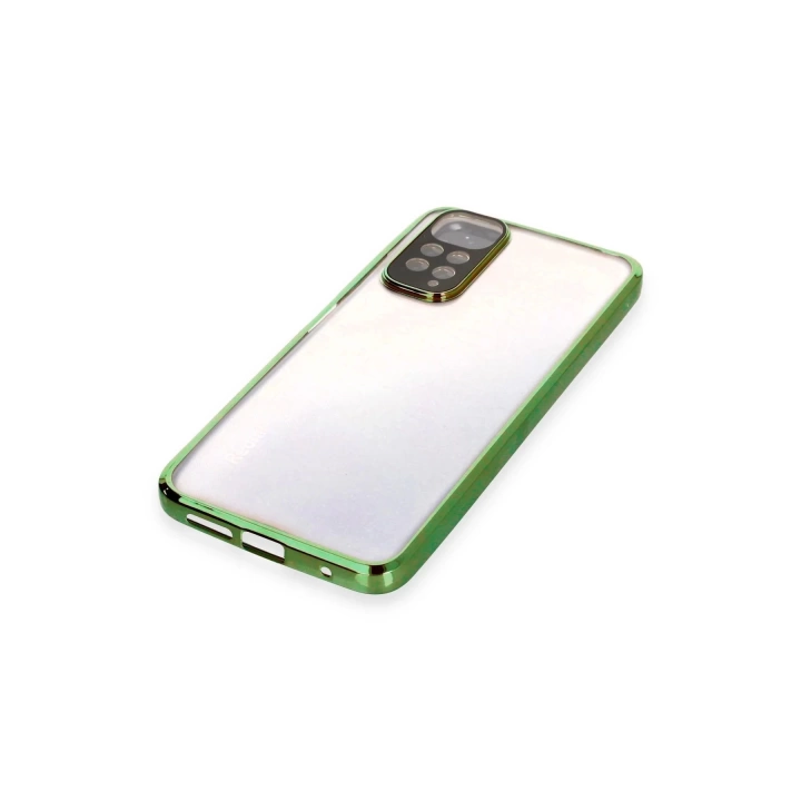 BFS  Xiaomi Redmi Note 11 Kılıf Razer Lensli Silikon - Yeşil