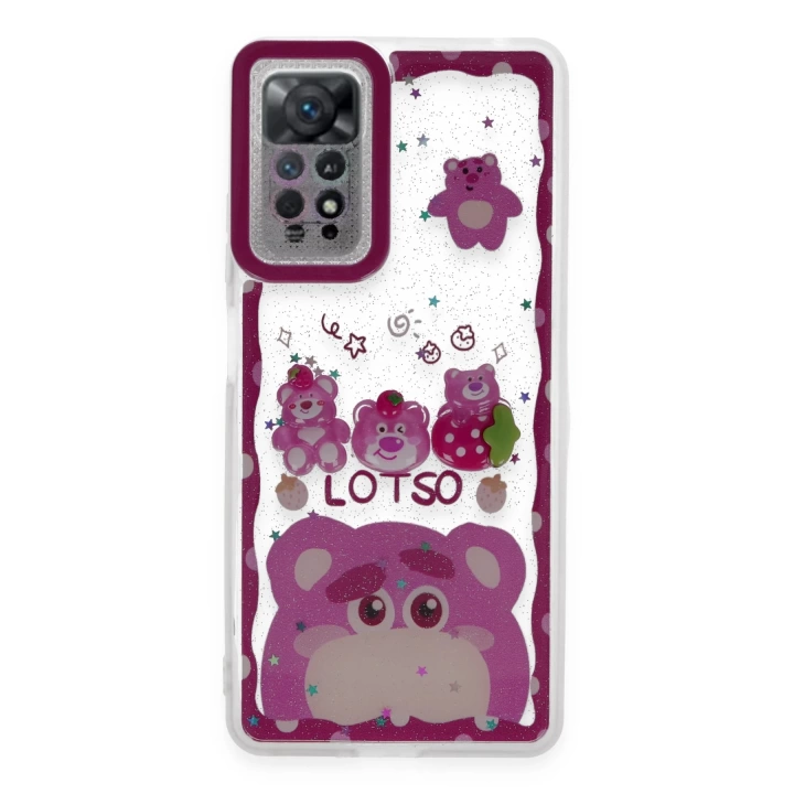 BFS  Xiaomi Redmi Note 11 Kılıf Sweet Desenli Silikon Kapak - Pembe