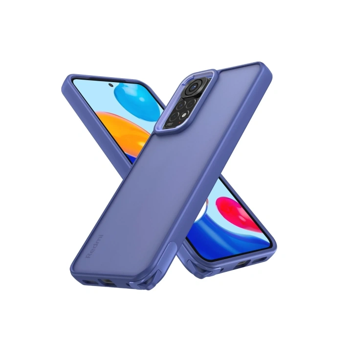 BFS Xiaomi Redmi Note 11 Pro Kılıf Elegant Kapak - Açık Mavi