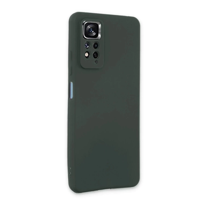 BFS  Xiaomi Redmi Note 11 Pro Kılıf First Silikon - Koyu Yeşil