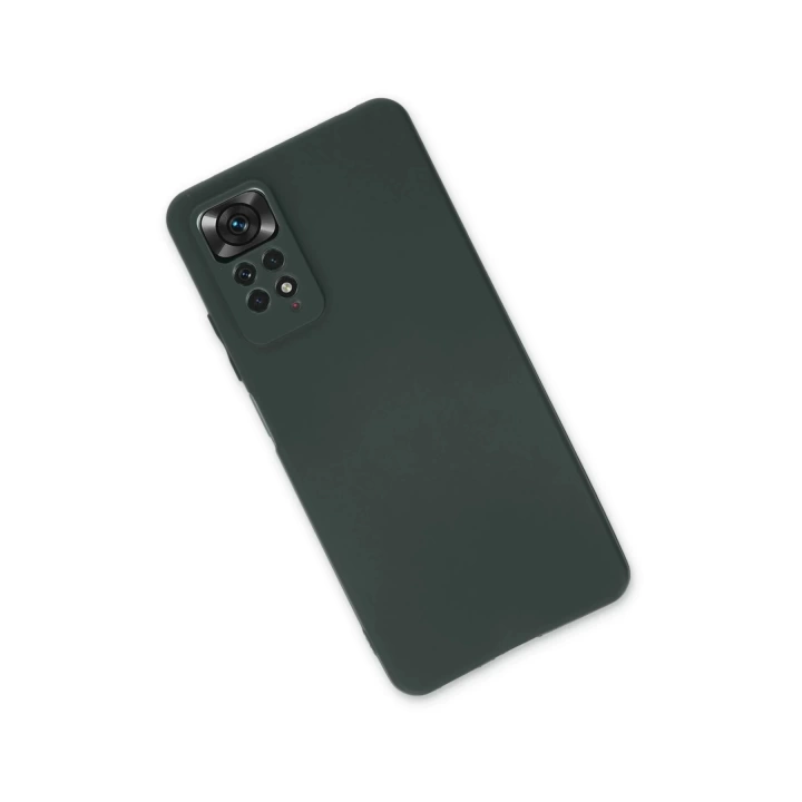 BFS  Xiaomi Redmi Note 11 Pro Kılıf First Silikon - Koyu Yeşil