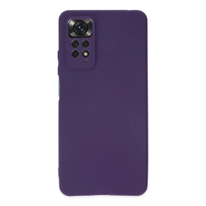 BFS  Xiaomi Redmi Note 11 Pro Kılıf First Silikon - Mürdüm