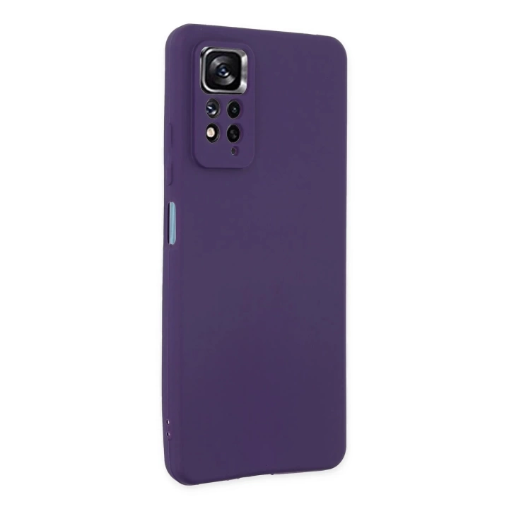 BFS  Xiaomi Redmi Note 11 Pro Kılıf First Silikon - Mürdüm