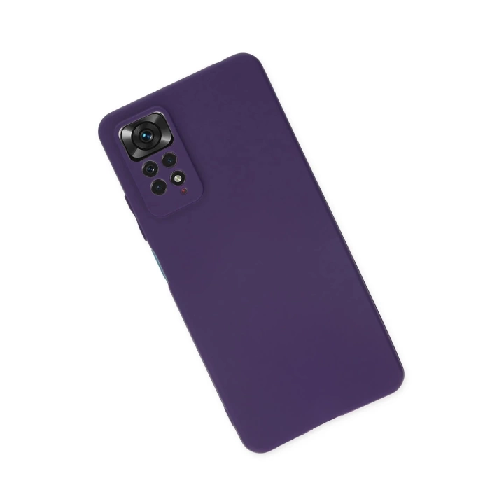 BFS  Xiaomi Redmi Note 11 Pro Kılıf First Silikon - Mürdüm