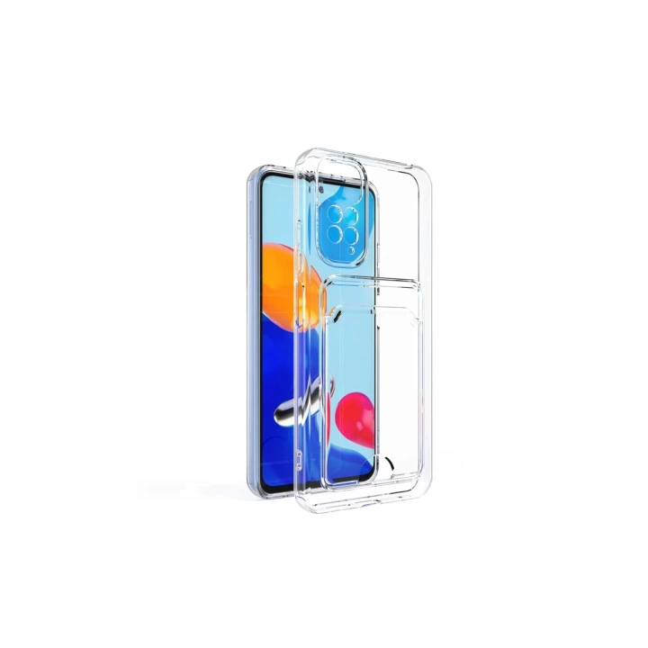 BFS  Xiaomi Redmi Note 11 Pro Kılıf Kart Şeffaf Silikon - Şeffaf