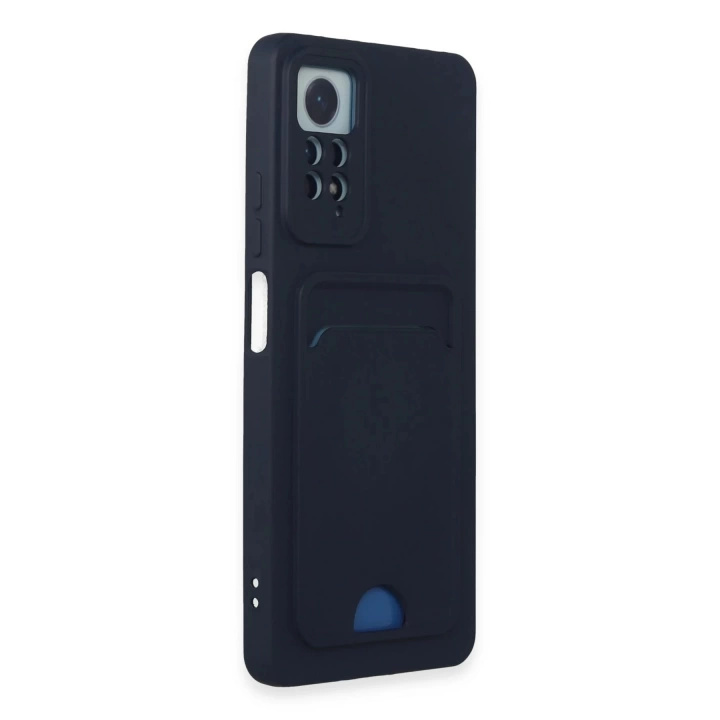 BFS  Xiaomi Redmi Note 11 Pro Kılıf Kelvin Kartvizitli Silikon - Lacivert