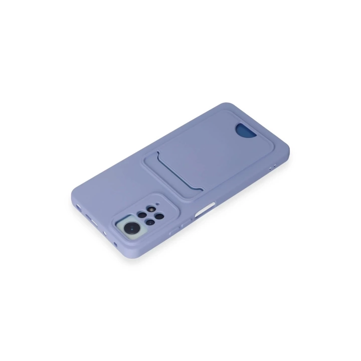 BFS  Xiaomi Redmi Note 11 Pro Kılıf Kelvin Kartvizitli Silikon - Lila