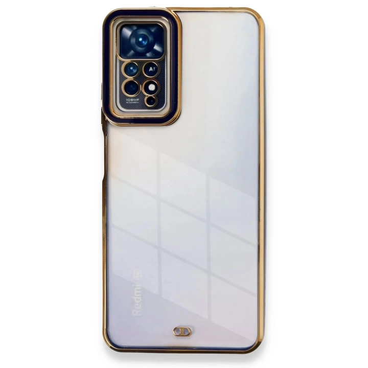 BFS  Xiaomi Redmi Note 11 Pro Kılıf Liva Lens Silikon - Mavi