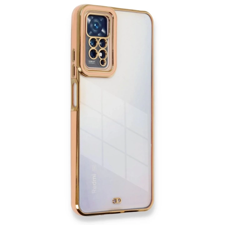 BFS  Xiaomi Redmi Note 11 Pro Kılıf Liva Lens Silikon - Rose