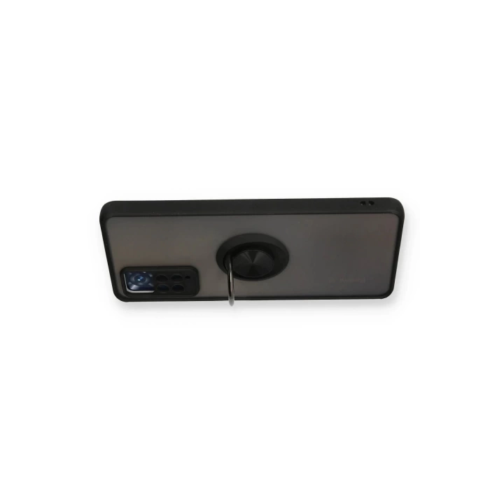 BFS  Xiaomi Redmi Note 11 Pro Kılıf Montreal Yüzüklü Silikon Kapak - Siyah