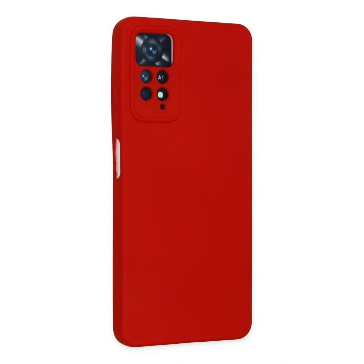 BFS Xiaomi Redmi Note 11 Pro Kılıf Nano içi Kadife Silikon - Kırmızı