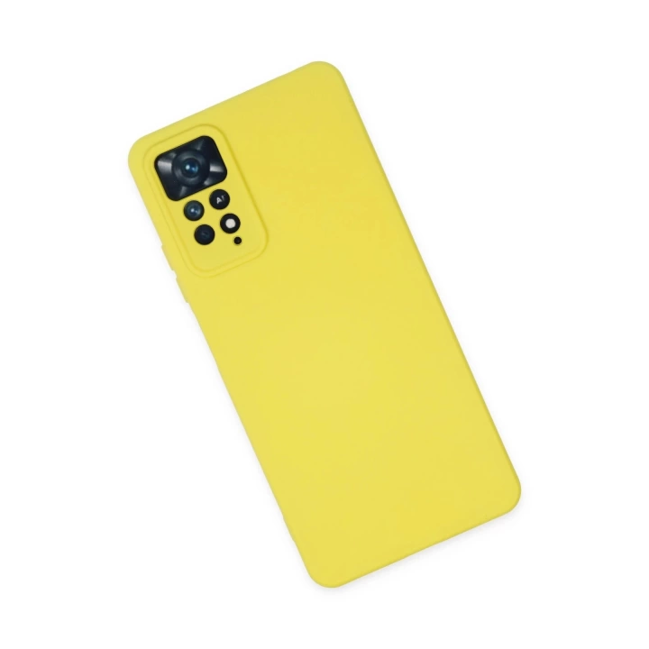 BFS  Xiaomi Redmi Note 11 Pro Kılıf Nano içi Kadife Silikon - Sarı