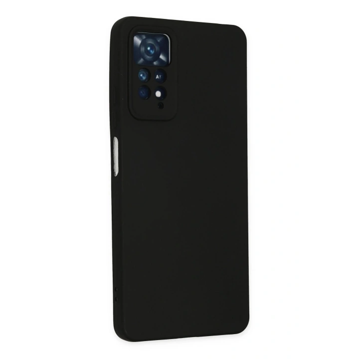 BFS Xiaomi Redmi Note 11 Pro Kılıf Nano içi Kadife Silikon - Siyah
