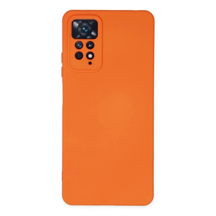 BFS  Xiaomi Redmi Note 11 Pro Kılıf Nano içi Kadife Silikon - Turuncu
