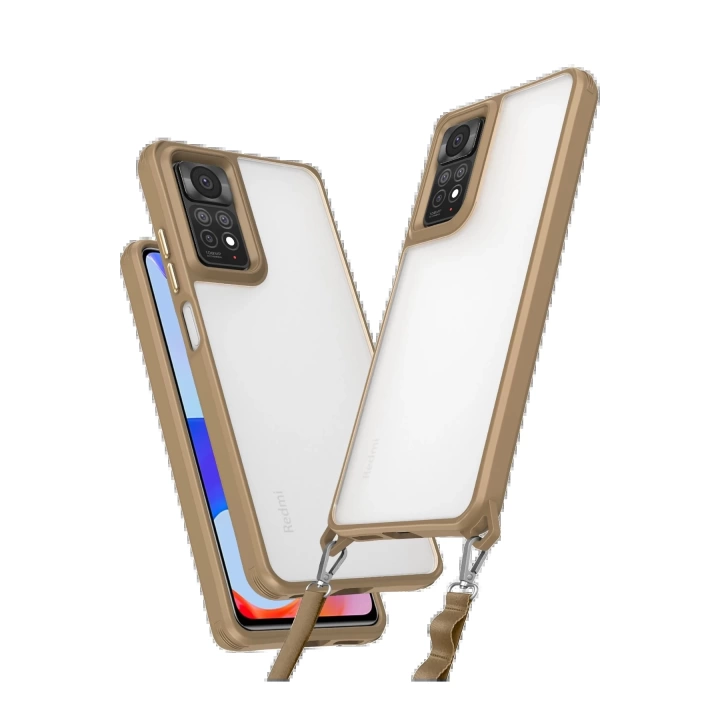 BFS  Xiaomi Redmi Note 11 Pro Kılıf Penta Silikon Kılıf - Çöl Titanyum