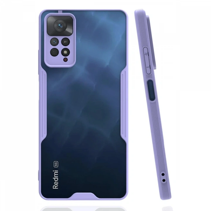 BFS  Xiaomi Redmi Note 11 Pro Kılıf Platin Silikon - Lila