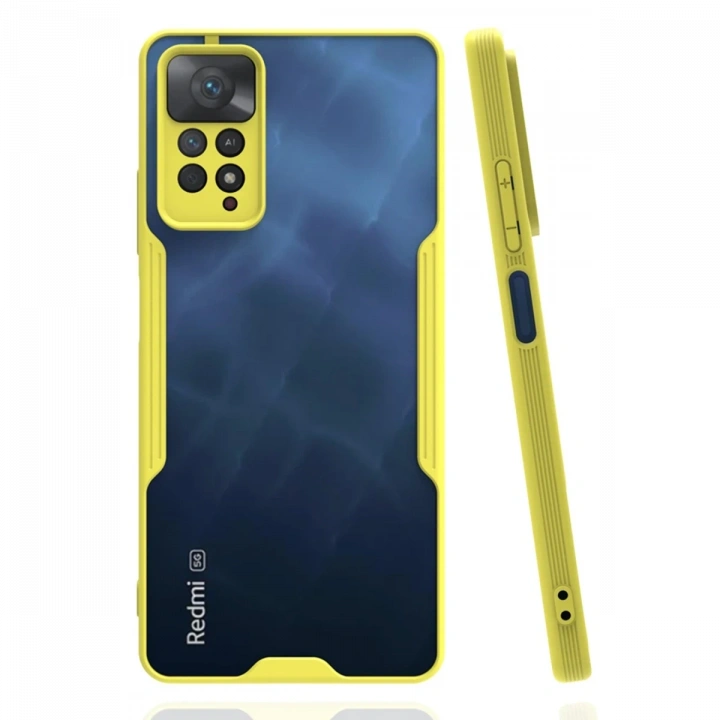 BFS  Xiaomi Redmi Note 11 Pro Kılıf Platin Silikon - Sarı