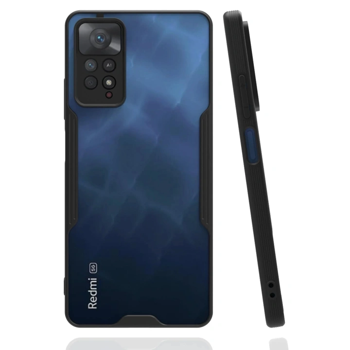 BFS  Xiaomi Redmi Note 11 Pro Kılıf Platin Silikon - Siyah