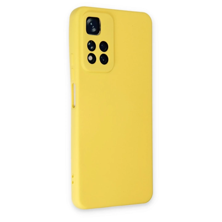 BFS  Xiaomi Redmi Note 11 Pro Plus 5G Kılıf Nano içi Kadife Silikon - Sarı