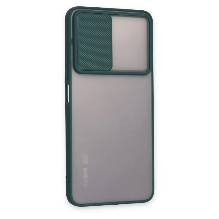 BFS  Xiaomi Redmi Note 11 Pro Plus 5G Kılıf Palm Buzlu Kamera Sürgülü Silikon - Yeşil